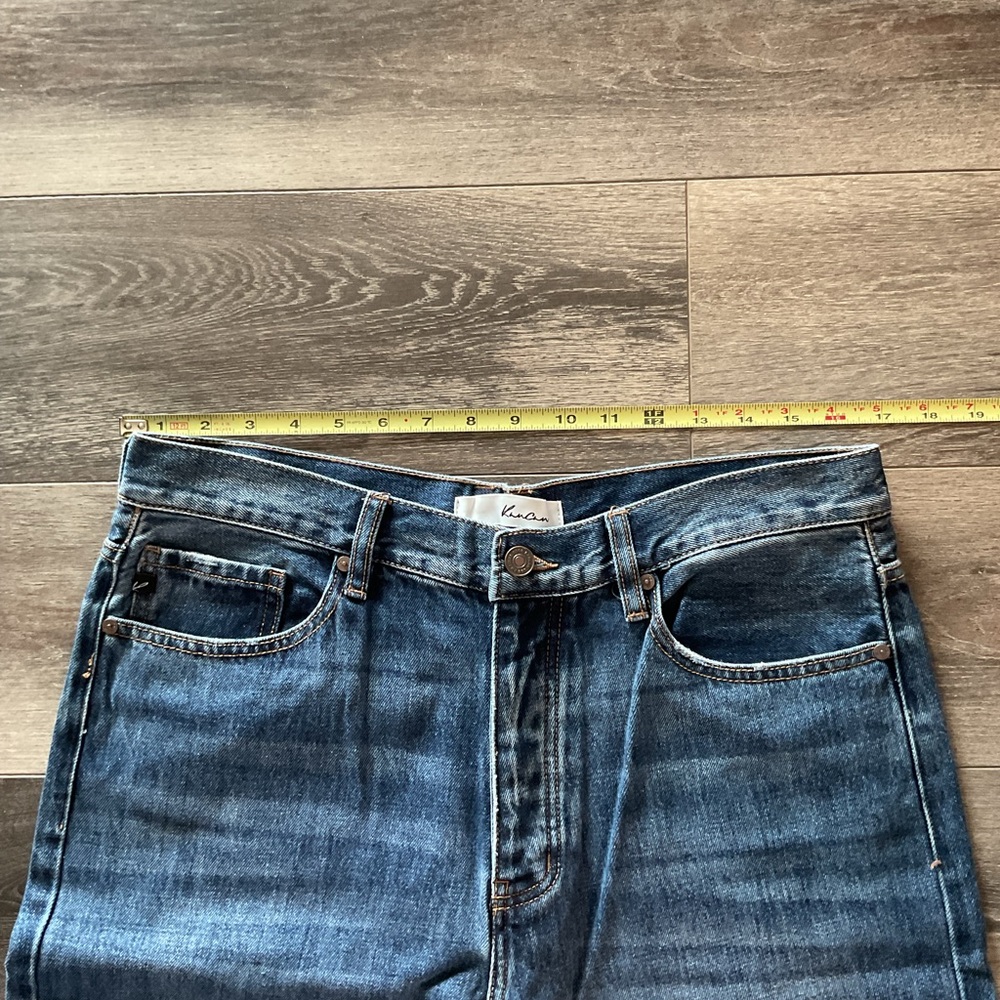 Euc-Kancan Button Fly Distressed Bootcut - image 8